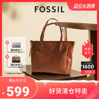 FOSSIL EMMA系列 女士牛皮手提托特包 ZB6844