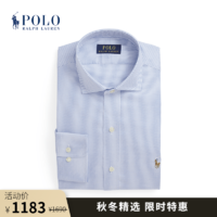 Polo Ralph Lauren 拉夫劳伦 男装 23年秋经典版棉纹理衬衫RL17622 400-蓝色 17/45