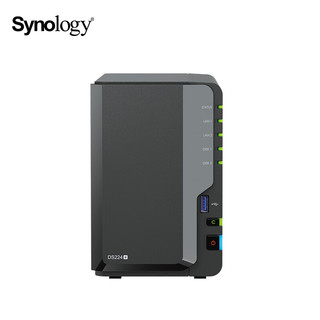 群晖（Synology） DS224+ NAS配2块8TB群晖HAT3300硬盘套装 数据备份一体机