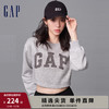 Gap 盖璞 女装季2023新款LOGO加长卫衣454285 灰色 165/88A(S)