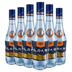 XUFU 叙府 大曲 蓝标 浓香型白酒 52度 500ml*6瓶 整箱装 纯粮食酒