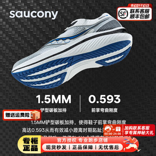 索康尼（SAUCONY）男鞋 2023冬SLAY全速跑鞋减震耐磨运动鞋轻质休闲跑步鞋 SLAY/全速/白蓝 37