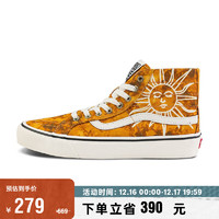 VANS范斯 SK8-Hi 38 Decon VR3 SF落日余晖个性高街板鞋 黄色 38.5