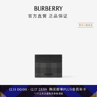 博柏利（BURBERRY）【】男士 格纹拼皮革卡片夹80741021