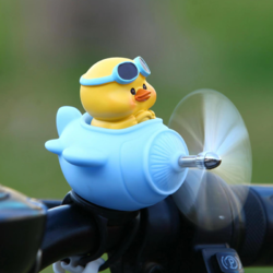 Xiaozhihua 笑之画 风车鸭子电瓶自行车电动摩托车装饰小配件可爱后视镜摆件用品大全