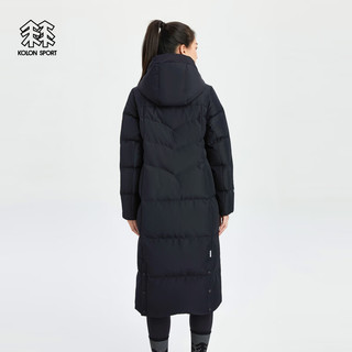 KOLON SPORT可隆户外女子防泼水戈尔防风羽绒鹅绒服 黑色BK 175/XL