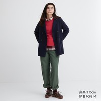 UNIQLO 优衣库 女装 双面呢短大衣(宽松商务休闲廓形外套秋冬新款)460926