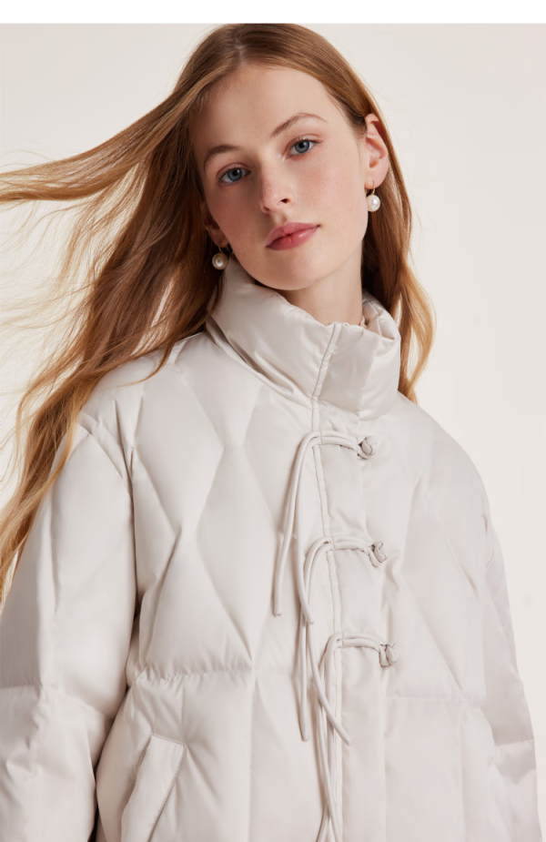 歌莉娅 冬季 短款盘扣羽绒服鹅绒服 1bcr8b570 53r椒红(预计11月28日