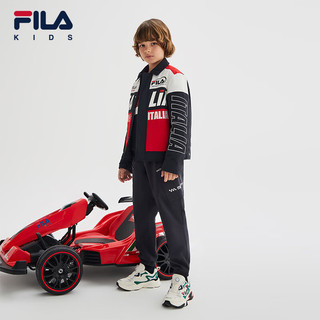 FILA【新雪丽棉】斐乐儿童童装2024春季中大童男童保暖外套 传奇蓝-NV 170