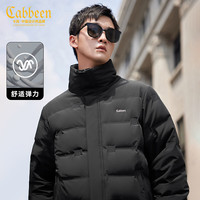 卡宾男装 90鸭绒羽绒服冬蓄热保暖外套宽松舒弹街头H 煤黑色01 54/185/XXL
