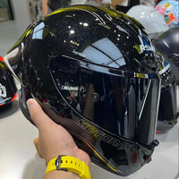 PLUS会员：MOTORAX 摩雷士 R50S PRO摩托车头盔 耀夜黑