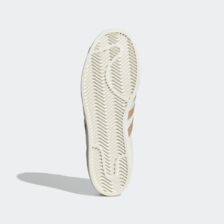 adidas阿迪达斯三叶草SUPERSTAR 女经典运动贝壳头板鞋IF3883 米白/棕 35.5(215mm)