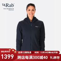 RabRAB睿坡Xenair超轻高山夹克女士户外运动棉服QIP-02 灰黑色-EBN 14