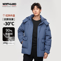诺诗兰（NORTHLAND）秋冬男士羽绒服户外防风防泼保暖高蓬鹅绒羽绒服防寒服 墨蓝色 180/XL