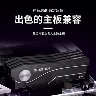 ZGJOLONG 疆珑 i9翼龙6800 24gbx2台式机电脑内存条ddr5超频海力士M-die颗粒