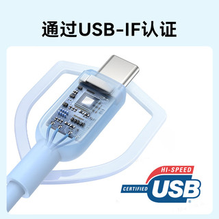 Anker 安克 双头type-c数据线PD60W c to c充电线适iPhone15/iPad/Mac笔记本/华为小米安卓手机 1.8m紫