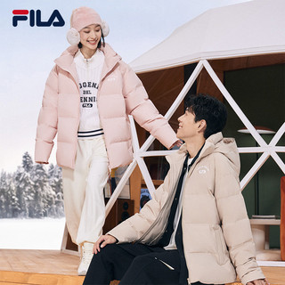 FILA 斐乐 羽绒服2023冬新保暖加厚面包服男女