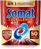 Somat Excellence PLUS 4 合 1 洗碗机洗涤剂（50 粒）