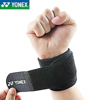 YONEX 尤尼克斯 运动护腕yy羽毛球乒乓球篮球男女夏季薄款手腕护具 MTS400  黑色  单只装 可调节