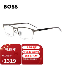 HUGO BOSS 雨果博斯 光学镜架男女款近视眼镜框1306F SVK+佳锐防蓝光1.591（600度内）