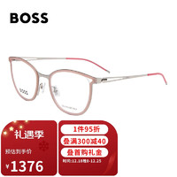 HUGO BOSS 光学镜框女款轻镜架修饰脸型近视眼镜架眼镜框1393  9FZ 53mm
