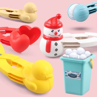 儿童雪球小鸭子夹子玩具冬天打雪仗雪下雪夹雪球玩雪工具装备