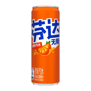 Fanta 芬达 无糖 汽水 橙味 330ml*12听