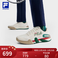 移动端：FILA 斐乐 POTENZA 1+男鞋性能网球鞋2023冬综训鞋运动鞋 初雪白-PT 43