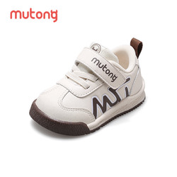 Mutong 牧童 学步鞋童鞋男童机能软底面包鞋女宝宝学走路鞋子