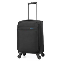金利来(Goldlion)行李箱18英寸商务旅行登机密码箱时尚男女旅行箱万向轮拉杆箱 黑
