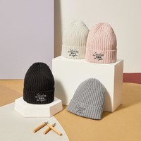 【时尚百搭】秋冬季男女同款纯色运动针织帽子简约帽子