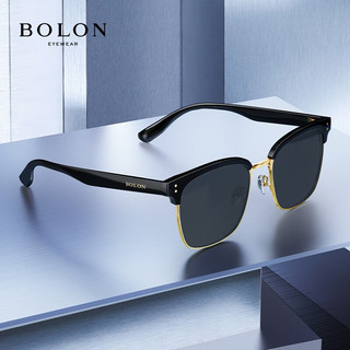 BOLON 暴龙 眼镜偏光太阳镜男复古时尚墨镜潮流眼镜驾驶镜BL6105 C17-蓝灰色