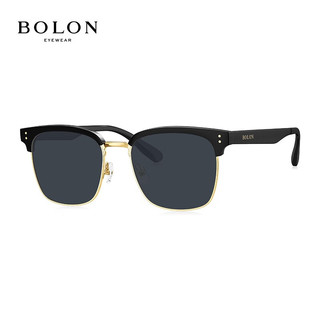 BOLON 暴龙 眼镜偏光太阳镜男复古时尚墨镜潮流眼镜驾驶镜BL6105 C17-蓝灰色