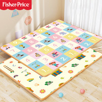 费雪（Fisher-Price）爬行垫EPE双面加厚婴儿宝宝爬爬垫家用卷筒地垫数字180*200*2cm