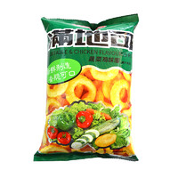 满地可 休闲食品 膨化食品 蔬菜鸡味圈75g*2组合