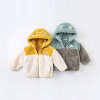 88VIP：戴维贝拉 童装2023男童外套冬季女童婴儿洋气连帽上衣儿童衣服