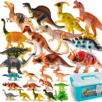 LERDER 乐缔 儿童恐龙玩具24只动物仿真模型大号霸王龙三角翼龙3-6岁男孩礼物