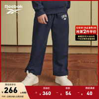 Reebok锐步大童经典复古时尚休闲直筒针织长裤 23FRM67KGN2 120/53