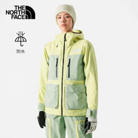 The North Face北面滑雪服女冲锋衣女户外运动单板双板防风防水2382VY KIJ/黄色 S/160