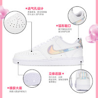 耐克（NIKE）官网 女鞋子女 23冬季运动鞋简版空军一号低帮透气休闲鞋板鞋 镭射小白鞋 36