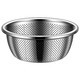 洗菜盆沥水篮食品级304不锈钢盆家用漏盆厨房淘米盆子滤水小漏筛