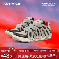 OLD ORDER SKATER  001国潮牌厚底休闲滑板鞋男女运动鞋合集多色面包鞋 黑水泥 42