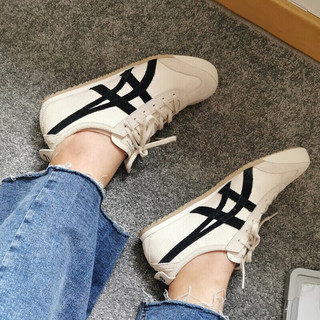 Onitsuka Tiger男鞋女鞋透气运动鞋轻便牛皮革复古休闲鞋低帮板鞋 1183B391-200 39码以上偏大