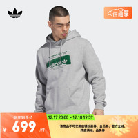 adidas阿迪达斯三叶草男装冬季运动连帽卫衣IK7657 中麻灰 A/L