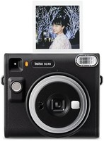 FUJIFILM 富士 即时胶片相机 Instax Square SQ40 自动曝光 黑色 包含相机机身