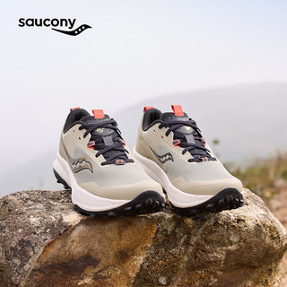 saucony 索康尼 炽焰BLAZE TR缓震户外耐磨越野跑鞋男跑山运动鞋绿黑41