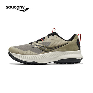 saucony 索康尼 炽焰BLAZE TR缓震户外耐磨越野跑鞋男跑山运动鞋绿黑41