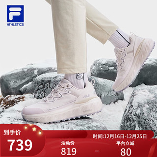 斐乐（FILA）女鞋EXPLORER WE探险家户外鞋2023冬加绒跑步运动鞋 羊皮纸粉-PP 38