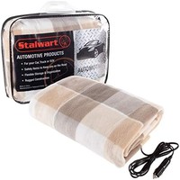 Stalwart 75-BP1010 电热毯，可加热，12 V，摇粒绒旅行盖被，适用于汽车、载重卡车和房车