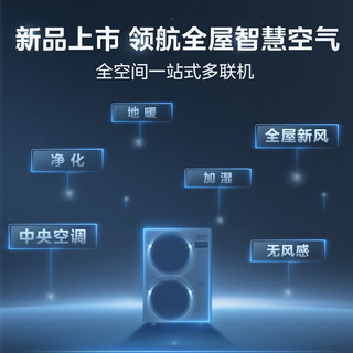 美的（Midea）中央空调小多联机领航者三代大6匹一拖四一级能效智能嵌入式空调MJV-160W-E01-LHⅢ